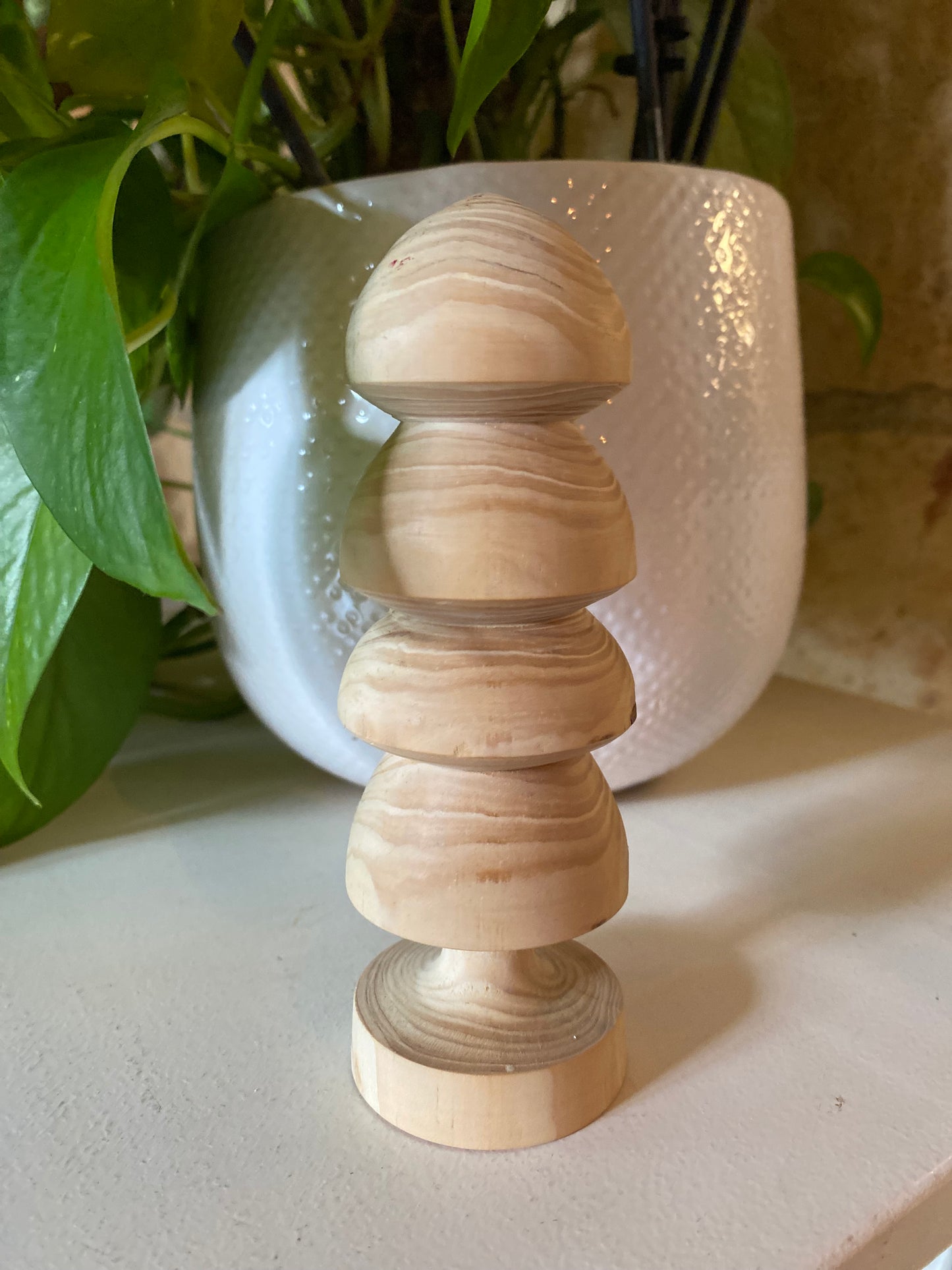 Houten kerstboom - ronde vorm