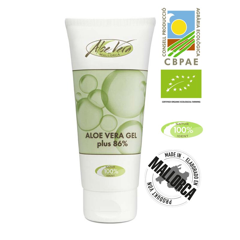 Aloe vera gel plus 86 procent van het merk Aloe vera de Mallorca