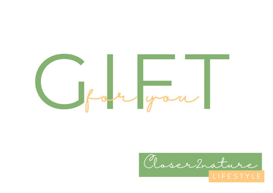 cadeaubon voor de shop van Closer2nature lifestyle
